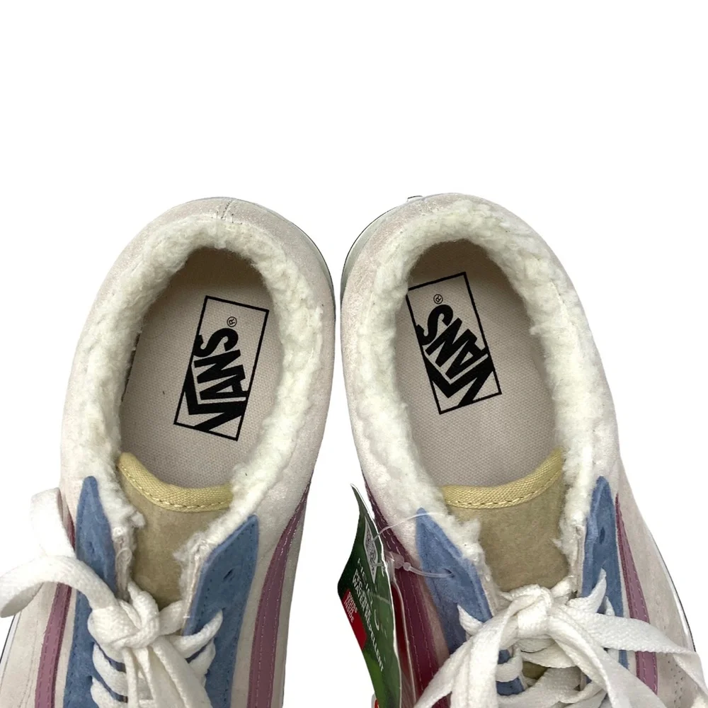 VANS Old Skool Platform For Women Sherpa Suede Multi Low Top Shoes VN0A7Q5MMUL - Picture 7 of 10